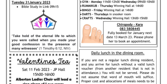 News Letter 25 January 2023 - 1