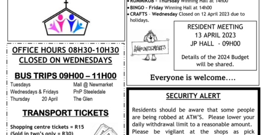 News Letter 15 April 2023 - 1